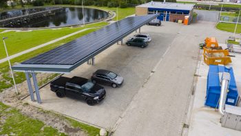 zonnecarport voor Wetterskip Fryslân