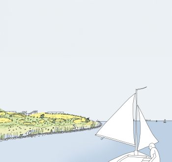 Buitendijks Plan met boot